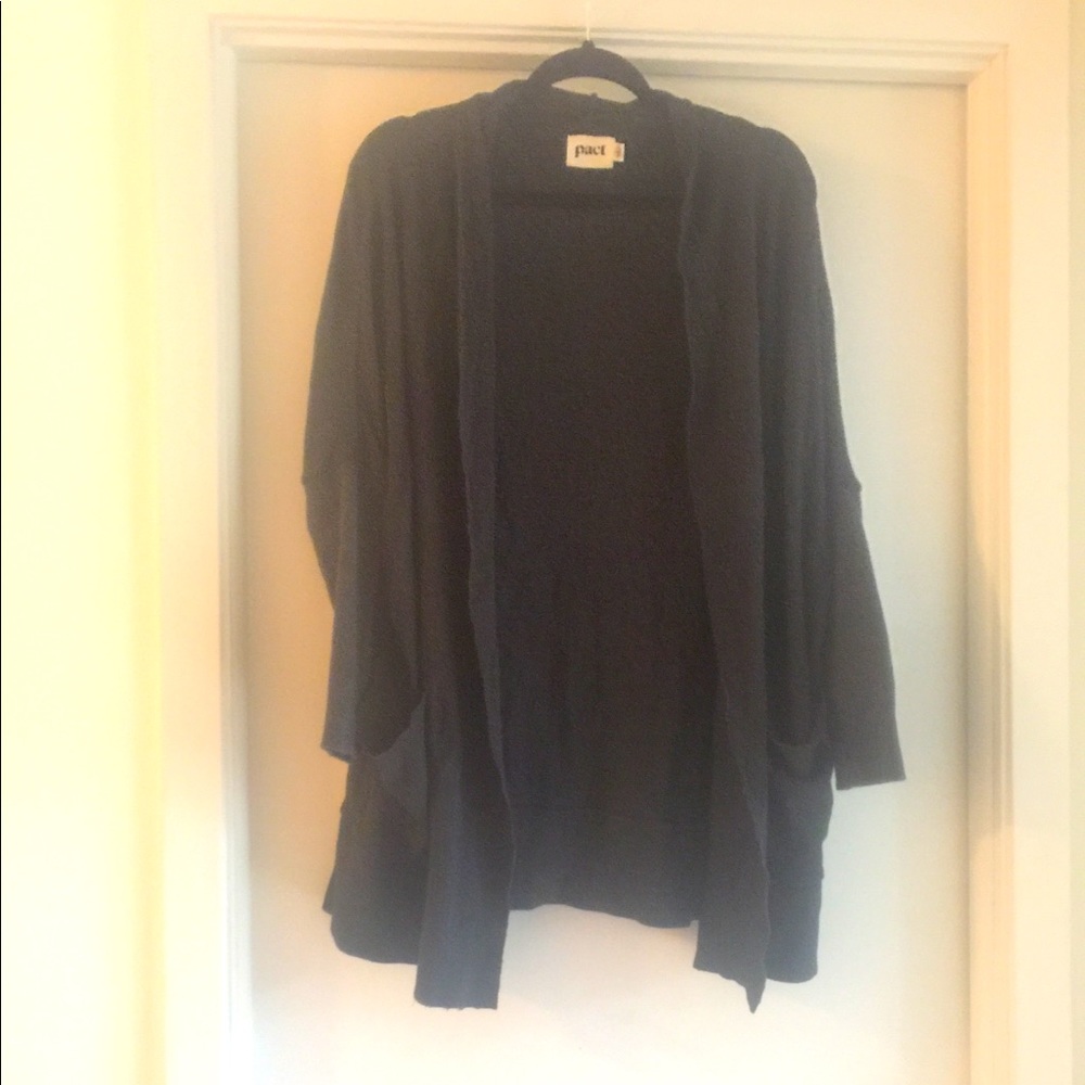 Pact airplane cardigan organic cotton jacket